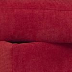 Cavadore Hocker Tuluza mit Stauraum / Sofa-Hocker rot passsend zur Sofagarnitur Tuluza/ Modernes Design / Größe: 58 x 45 x 58 cm (BxHxT) / Rot