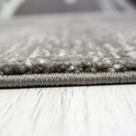 Moderner Wohnzimmer Teppich Meliert Kurzflor, OEKO TEX Zertifiziert, Farbechtheit, Pflegeleicht in GRAU, VIMODA; Maße: 160x230 cm
