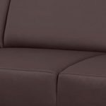 Cavadore Ledersofa Corianne mit Schlaffunktion / Echtleder L-Couch im modernen Design / Inkl. beidseitiger Armteilverstellung, Longchair links und Bett / Größe: 282 x 80 x 162 (BxHxT) / Bezug: Echtleder dunkelbraun (mocca)
