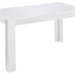 CAVADORE Tisch NICK/Moderner Esstisch 160 cm mit ausziehbarer Tischplatte auf 200 cm/Auszugstisch Melamin Weiß/Küchentisch in weiß/160-200 x 90 x 75 cm (L x B x H)