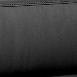 Cavadore Lederhocker Corianne / Rechteckiger Sitzhocker in Echtleder / Größe: 103 x 41 x 69 cm (BxHxT) / Bezug: Echtleder schwarz