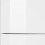 CAVADORE Kommodenschrank Sharpcut-Living in Hochglanz Weiß foliertem Holz/Kommode mit extra viel Stauraum/Glasauflage in Graphit-Optik/42 x 100 x 86 cm (T x B x H)