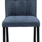CAVADORE Esszimmerstuhl  im 2-er Set TILDA / 2x gepolsterte Stühle in klassischem Design / Bezug Vintage Kunstleder in dunklem GRAU und verchromtem Metallgestell / 56x86x55cm (BxHxT)