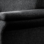 CAVADORE Sessel Baltrum mit Federkern im Landhausstil/Wunderschöner Sessel für Landhaus Garnitur Baltrum/Holzfüße Buche natur/101 x 87 x 88 cm (BxHxT)/Strukturstoff Grau