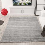 Moderner Wohnzimmer Teppich Meliert Kurzflor, OEKO TEX Zertifiziert, Farbechtheit, Pflegeleicht in GRAU, VIMODA; Maße: 160x230 cm