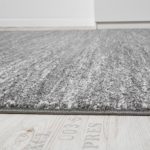 Teppich Kurzflor Modern Gemütlich Preiswert Mit Melierung Grau Anthrazit Creme, Grösse:120x170 cm