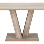 CAVADORE Esszimmertisch DAVID,Moderner Tisch in Eichenholz Optik,in verschiedenen Größen,160cm x 90cm x 75cm (LxBxH)