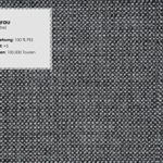 Cavadore Sessel Flira mit Rückenkissen / Sessel im modernen skandinavischen Design mit Holzfüßen in Buche natur / 3-2-1  Garnitur / Größe: 99 x 78 x 89 cm (BxHxT) / Strukturstoff in Grau (hellgrau/dunkelgrau)
