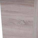 CAVADORE Esszimmertisch VENGA 110 cm breit/Moderner Esstisch mit Melaminplatte in Schwarz oder Weiß/Säulentisch in Melamin Sonoma Eiche/110 x 70 x 75 cm (LxBxH)