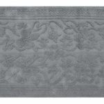 Homescapes Klassischer Jacquard Muster Teppich grau Läufer 66 x 200 cm 100% reine Baumwolle