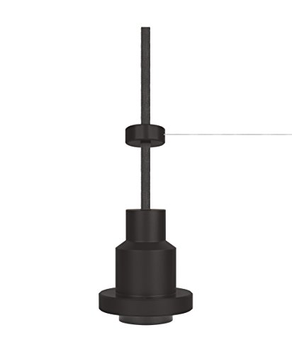 Osram Vintage Edition 1906 Pendulum, E27-Fassung, Deckenleuchte, flexibles Zugseilsystem, IP20, Gehäuse aus Aluminium, schwarz