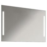 Schreiber Design LED Badspiegel Badezimmerspiegel mit Beleuchtung Easy 90 cm Breit x 60 cm Hoch Licht Links+Rechts