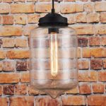 Vintage Deckenlampe Pendelleuchte Wassertropfenform: Moderne Deckenleuchte Starkes Transparentes Glas / Metall, Neue Edition, CE-zertifiziert. D: 18 cm, H: 29 cm. Perfekte Innendekoration