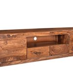 massivmoebel24 TV-Board Sheesham 200x45x50 walnuss lackiert TORONTO #251