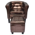 vidaXL Edle Chesterfield Edler Sessel Lounge Sofa Wohnzimmer Sitzhocker Couch