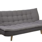 AC Design Furniture 63264 Bettcouch, Stoff, grau, 110 x 195 x 91.5 cm
