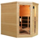 Artsauna Infrarotkabine Esbjerg Triplex-Heizsystem & Hemlockholz | Infrarotsauna mit Relaxliege & Eckeinstieg für 2 Personen