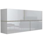 JUSTyou Goyo Kommode Sideboard Wohnzimmerschrank (HxBxT): 80x170x40 cm Farbe: Weiß Sonoma Eiche