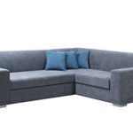 mb-moebel Ecksofa Eckcouch mit Bettkasten Sofa Couch L-Form Polsterecke Nile (Grau, Ecksofa Rechts)