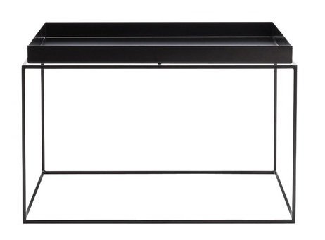 HAY Couchtisch Tray Table - side rect - schwarz, 60 x 40 x 54 Metall Pulverbeschichtet, Couchtisch - Beistelltisch