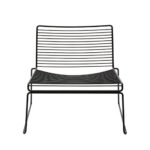 HAY Hee Lounge Chair - black Hee Welling, Stahl pulverbeschichtet