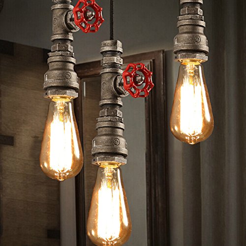 Hahaemall Rohr Retro Vintage Deckenlampen Pendelleuchte Hängeleuchte Lampe Leuchte Metall