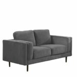 Sedex Neapel Designercouch/Polstergarnitur / Polstercouch/Couch 2-Sitzer Kunstleder Hellgrau
