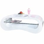 DuNord Design Couchtisch weiß modern Hochglanz stylisch Sofatisch 110cm Design Tisch BROOKLYN Lounge Möbel